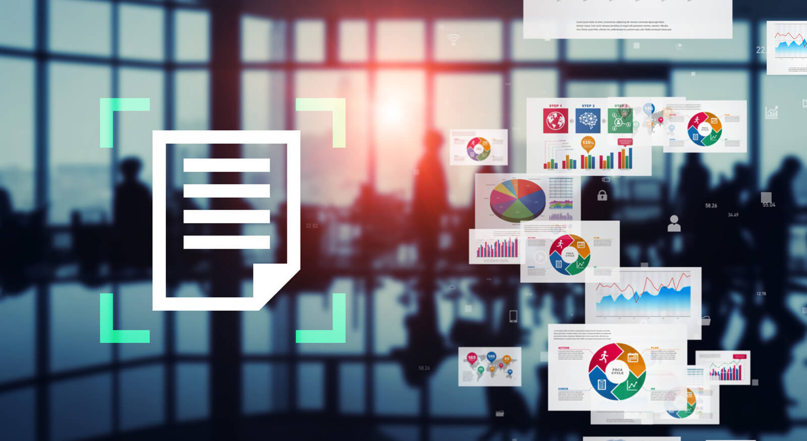 PDF化されたビジネス文書のイメージ