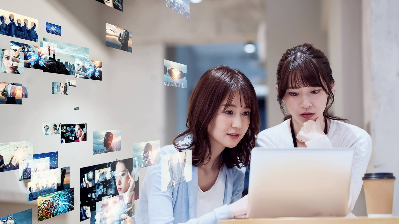 ビジネスにおけるさまざまなデータを表示したイメージ